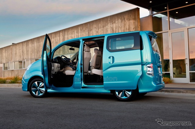 日産NV200(日本名:NV200バネット)をベースに開発された商用EVコンセプトカー、e-NV200(デトロイトモーターショー12)
