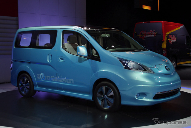 日産NV200(日本名:NV200バネット)をベースに開発された商用EVコンセプトカー、e-NV200(デトロイトモーターショー12)