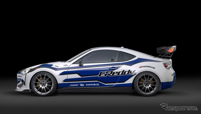 2012年の米国フォーミュラドリフトシリーズに参戦するサイオンFR-S(日本名:トヨタ86)のレーシングカー(デトロイトモーターショー12)