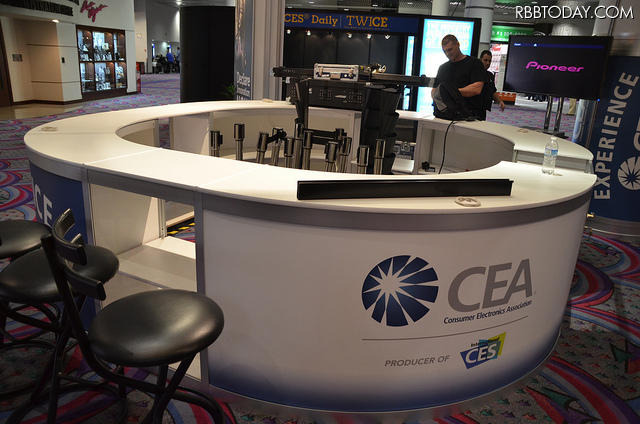 CES 2012 会場設営の様子