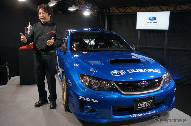 WRX STI グループR4を駆る新井敏弘選手