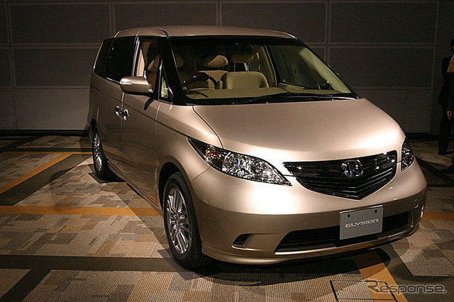 【ホンダ・エリシオン発表】モチーフは大型クルーザー…構えは低い