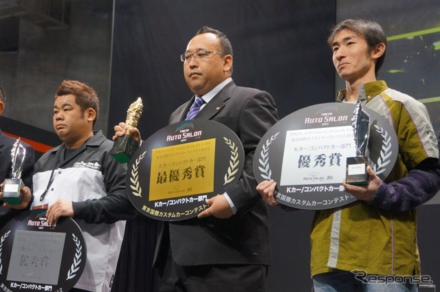 東京国際カスタムカーコンテスト(東京オートサロン12)、Kカー/コンパクトカー部門の最優秀賞 アールプライド『和道スペシャル コペン』