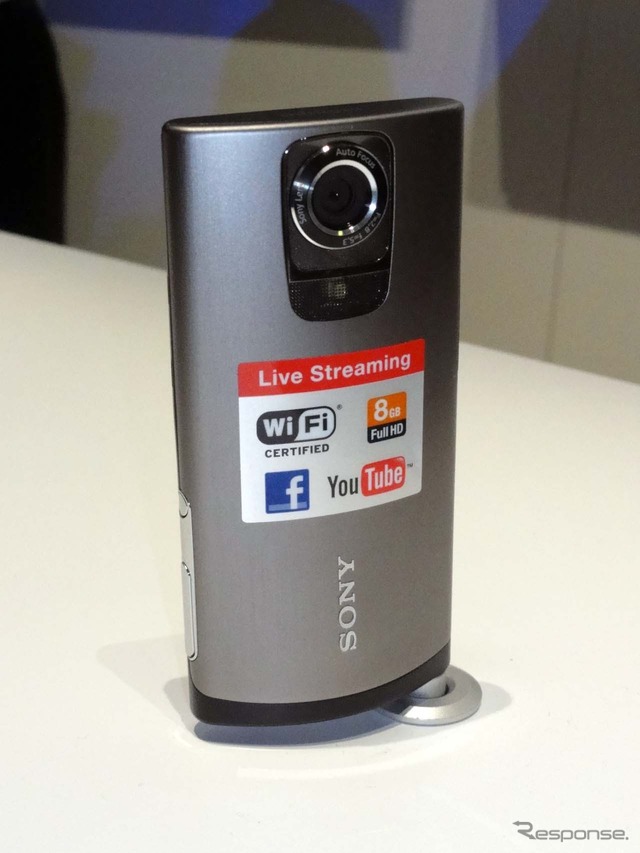 Wi-Fiで静止画や動画をアップロードできる新型ブローギーMHS-TS55(CES 12)