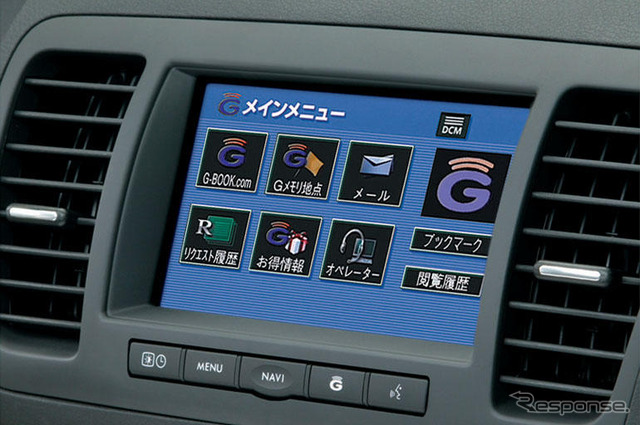 トヨタのG-BOOKをスバル・レガシィに設定