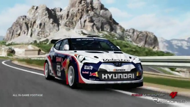 『Forza Motorsport 4』に収録されるヒュンダイ ベロスター ターボ(動画キャプチャー)