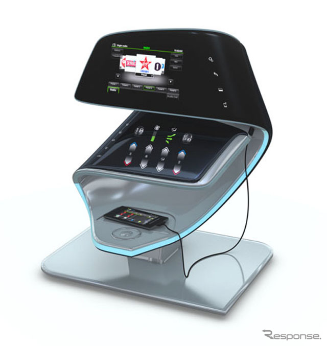 ヴァレオが開発中の車載情報端末とスマートフォンの連携技術