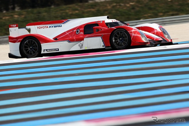 トヨタが2012年のルマン24時間耐久レースやWEC(世界耐久選手権)に投入するTS030ハイブリッド