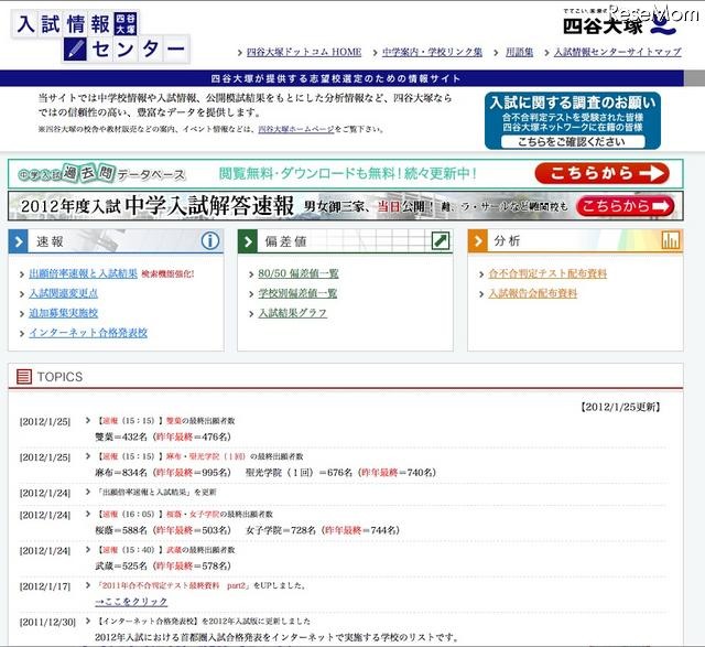 四谷大塚入試情報センター