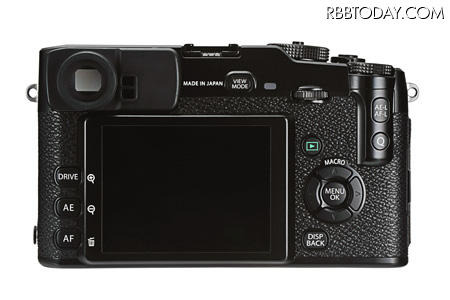 「FUJIFILM X-Pro1」本体背面
