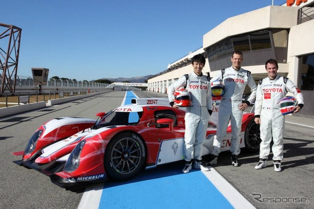 フランス・ポールリカールで行われたトヨタTS030ハイブリッドのテスト走行
