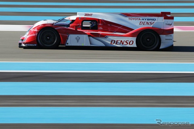 フランス・ポールリカールで行われたトヨタTS030ハイブリッドのテスト走行