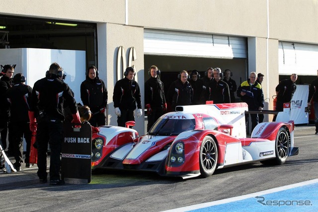 フランス・ポールリカールで行われたトヨタTS030ハイブリッドのテスト走行