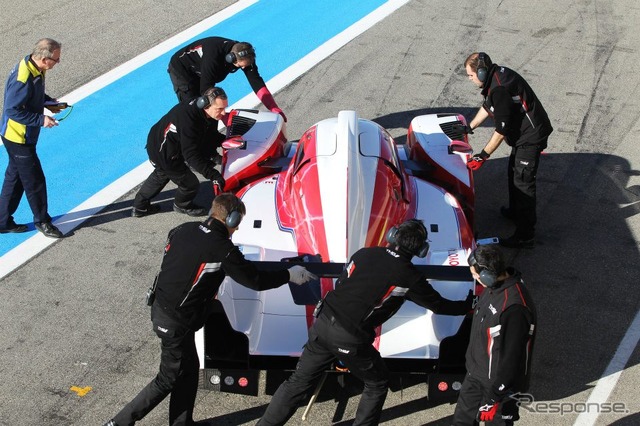 フランス・ポールリカールで行われたトヨタTS030ハイブリッドのテスト走行