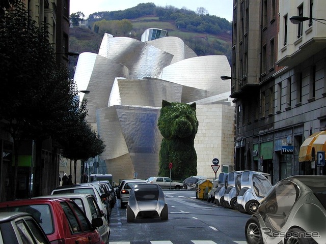 バスク州ビルバオ・グッゲンハイム美術館前におけるイリコ想像図