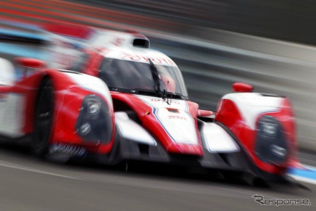 フランス・ポールリカールで行われたトヨタTS030ハイブリッドのテスト走行