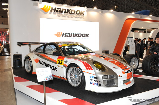 ハンコックの東京オートサロン12デモカーはポルシェ911GT3R(997)