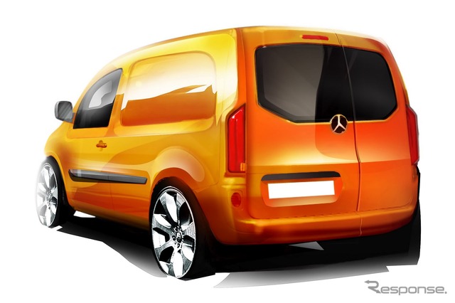 メルセデスベンツの次世代商用車、CITANのイメージスケッチ