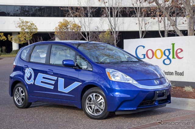 米国カリフォルニア州のグーグル本社に納車されたホンダ・フィットEV