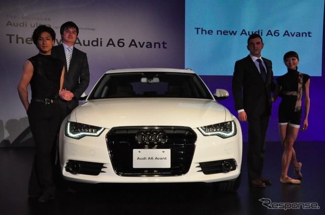 アウディ A6アバント 発表会のようす