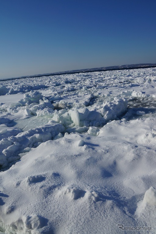 北海道網走の流氷船 オーロラ号 が3月31日まで運行中（撮影日：1月25日）