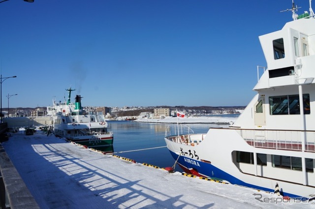 北海道網走の流氷船 オーロラ号 が3月31日まで運行中（撮影日：1月25日）