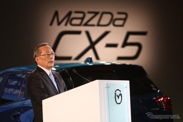 マツダCX-5発表会、山内社長