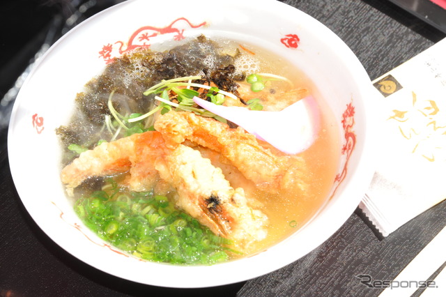 「甘えび塩ラーメン」(北陸道・尼御前SA上り)