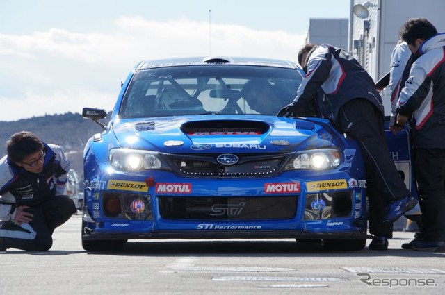 STI、ニュル24時間参戦マシンをシェイクダウン(場所:富士スピードウェイ)