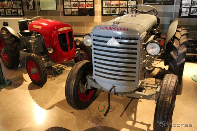 資料画像：ランボルギーニのトラクター（1940～50年代）。MUSEO FERRUCCIO LAMBORGHINIにて