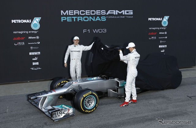 メルセデスAMGの2012年型F1マシン、W03