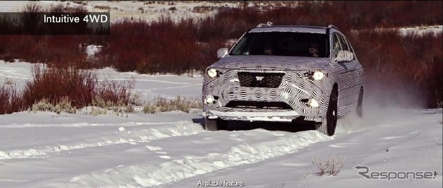 米国コロラド州からアラスカにかけて、約2400kmに及ぶ耐寒テストを行う新型日産パスファインダーのプロトタイプ(動画キャプチャー)