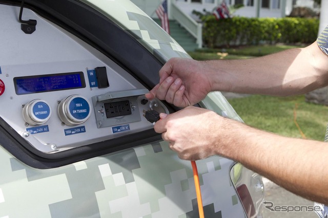 米軍に引き渡されたGMの燃料電池車。シボレー エクイノックスをベースに開発。