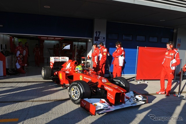 マッサ（フェラーリ。2月7〜10日、ヘレス・テスト）