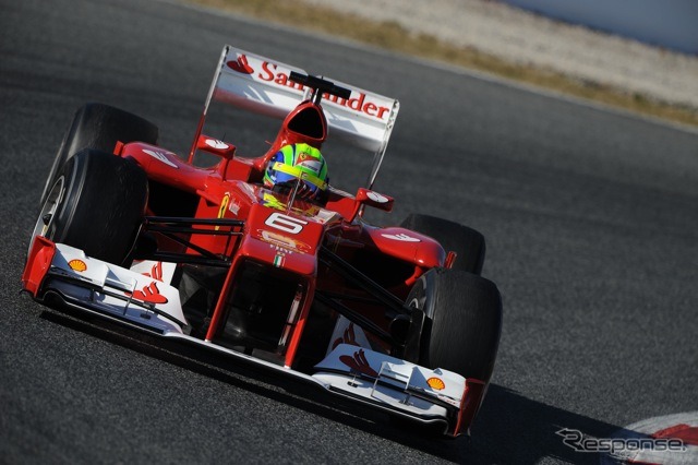 マッサ（フェラーリ。2月21〜24日、バルセロナ・テスト）