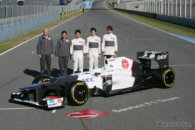 ザウバーC31発表(2月6日、ヘレス・サーキット)