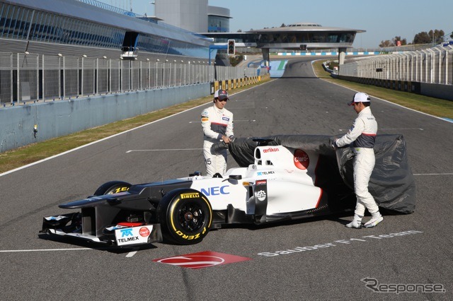 ザウバーC31発表(2月6日、ヘレス・サーキット)