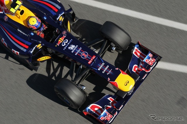 レッドブルRB8(ウェーバー。2月21〜24日、バルセロナ・テスト)