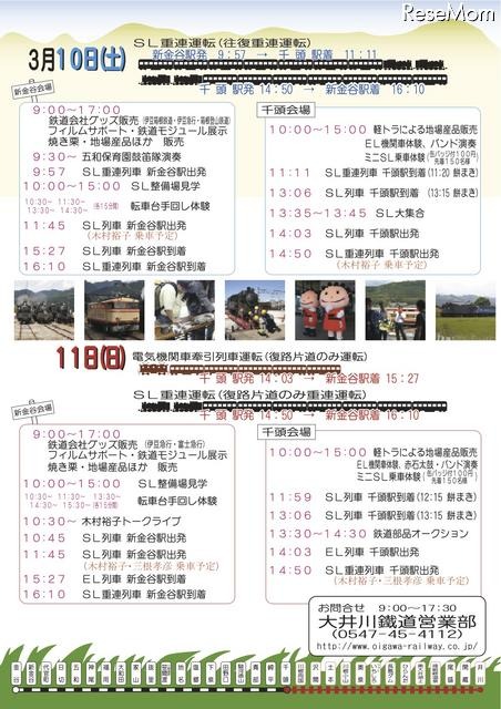 大井川鐵道「春のSLまつり」