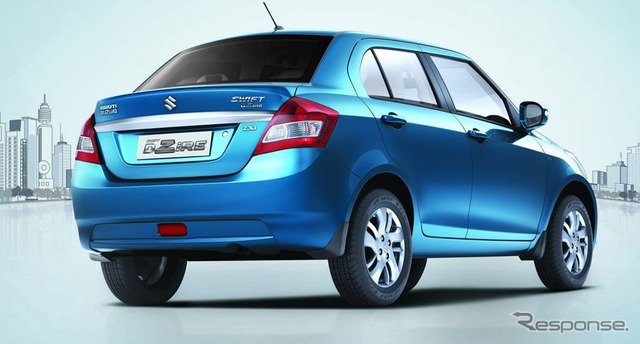 2月にインドで発売されたスイフトの4ドアセダン、新型Dzire