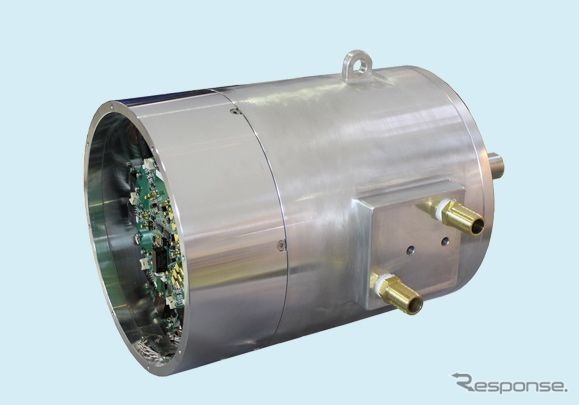 三菱電気が開発したEV用「SiCインバーター内蔵モーターシステム」