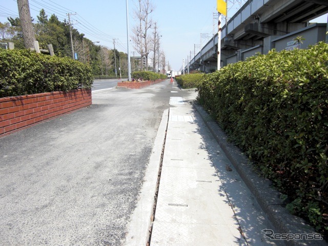 浦安市内の液状化(2011年3月25日)