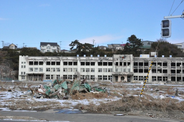 石巻市沿岸部のようす(2012年2月)