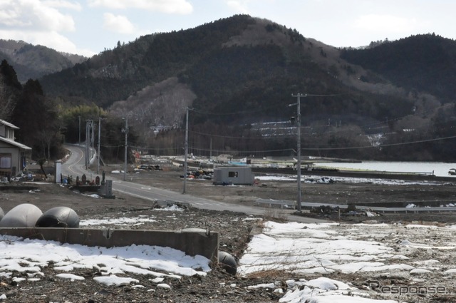 石巻市沿岸部のようす(2012年2月)