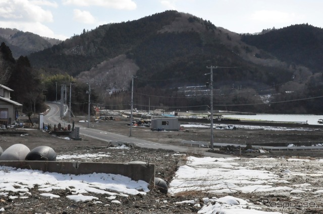 石巻市沿岸部のようす（2012年2月）