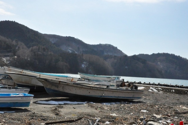 石巻市沿岸部のようす（2012年2月）