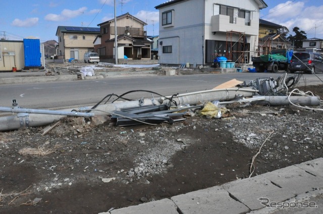 石巻市沿岸部のようす（2012年2月）