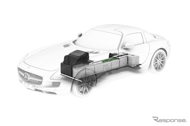 メルセデスベンツ SLS AMG のEV版のシャシー（ジュネーブモーターショー12）