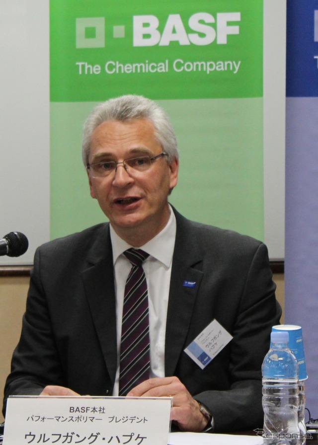 BASF本社パフォーマンスポリマープレジデントのウルフガング・ハプケ氏
