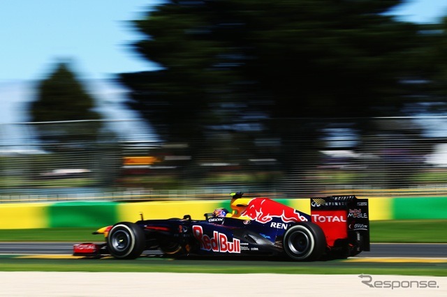 ウェーバー（レッドブル。3月17日、F1オーストラリアGP）